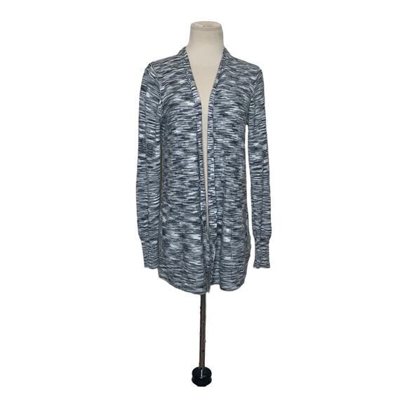 Belldini marbled black long sleeves open front cardigan size small - Picture 8 of 8